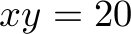 xy=20